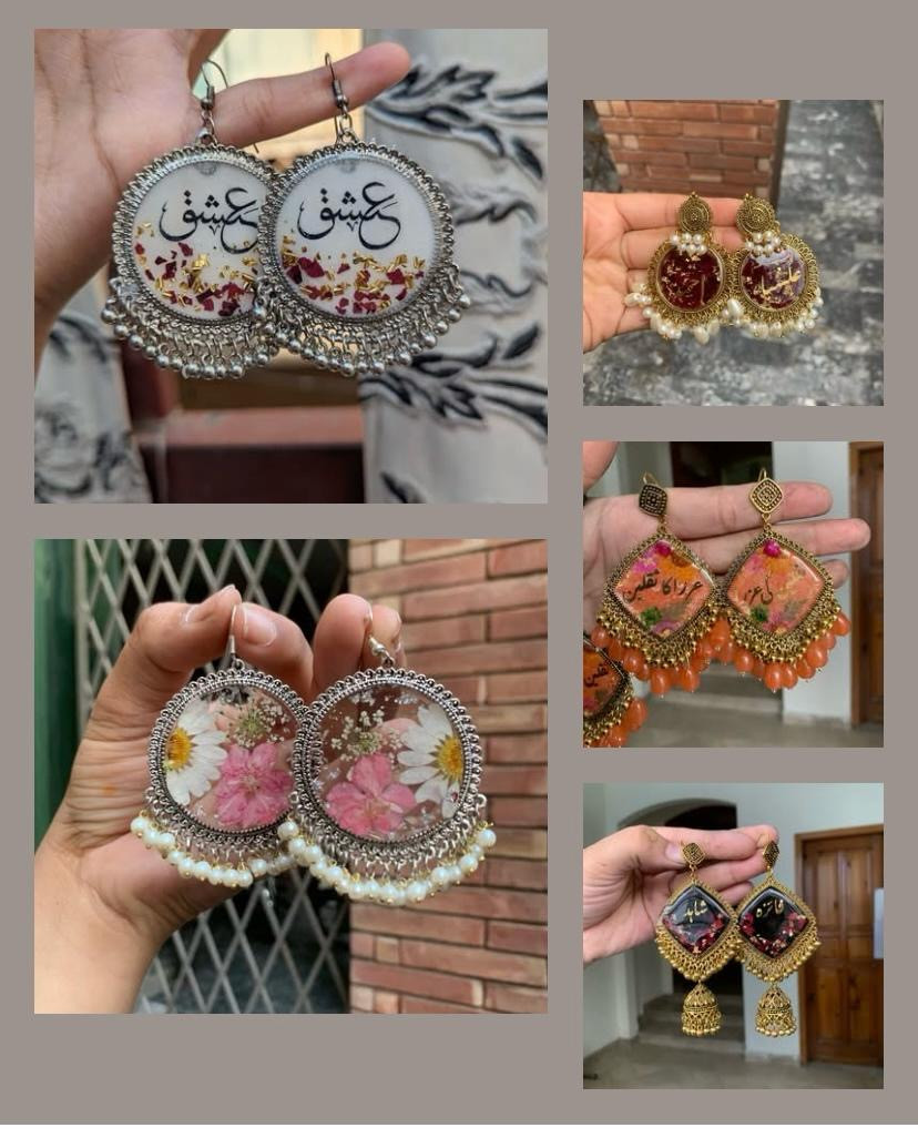 Resin Earrings/Ethnic Statement jewellery