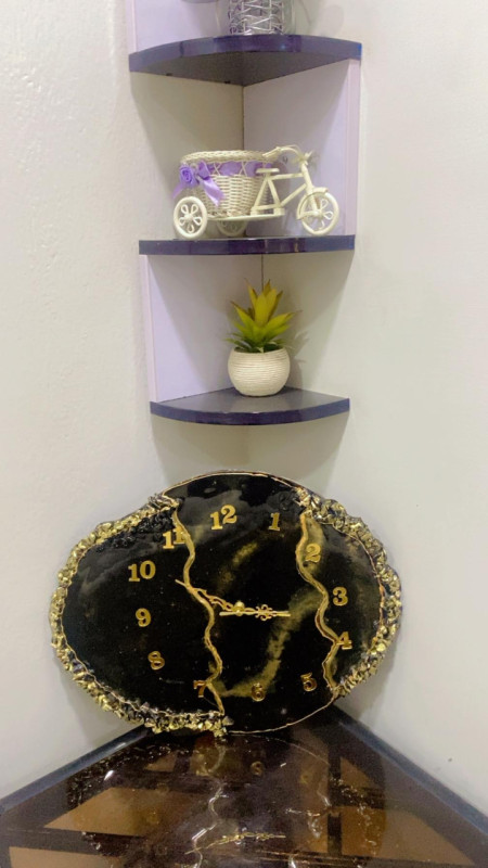 Black and Golden Wall clock